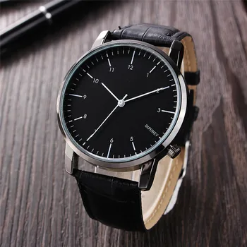 Top Brand Luxury Men's Quartz Watch Simple Fashion Casual Watches Men Business Leather Strap Wristwatch Classic Gift Relogio