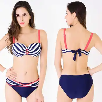 New Women Sexy Bikini High Neck Halter Swimsuit Brazilian Bathing Suit Vintage Beach Two Piece Swimwear