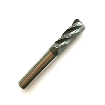 1pc Radius 2.0mm with 10mm shank and 4 Flutes Corner Radius End Mills and Milling tools Mill cutter CNC router bits