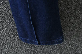 Straight Jeans Women 2017 New Casual Elastic Waist Slim Plus Size 3XL Female Regular Denim Jeans Trousers Blue KK2930