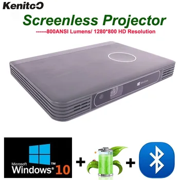 Build-in Battery 4K DLP Projector Screenless Projector With Windows 10 System Two-in-one Projector To Worldwide