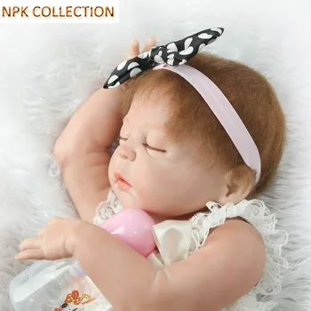 NPK COLLECTION Realistic Reborn Baby Doll Real Looking Reborn Babies Girl Doll,21 Inch Real Reborn Baby Alive Doll Brinquedos