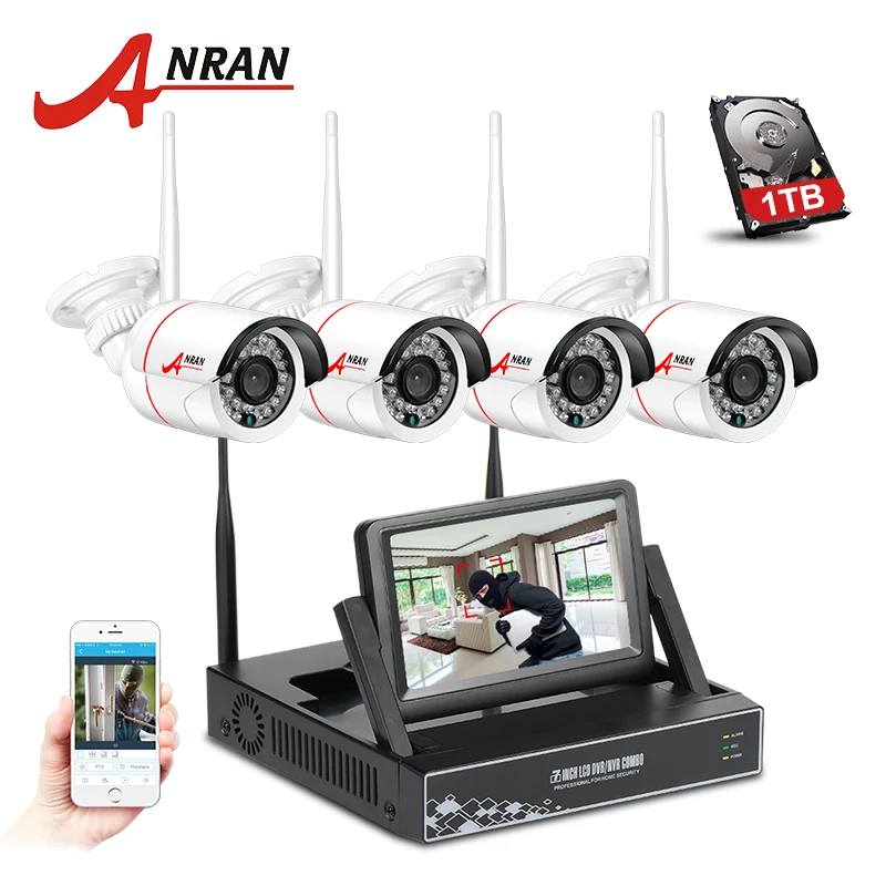ANRAN New Listing 4CH Wireless Security System 7
