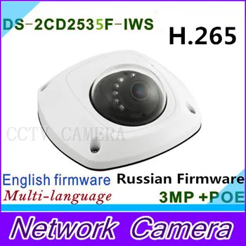 Dome camera DS-2CD2535F-ISW, audio,Wifi ,3MP Mini dome,Up to 10m IR Network camera,DS-2CD2532F-IWS