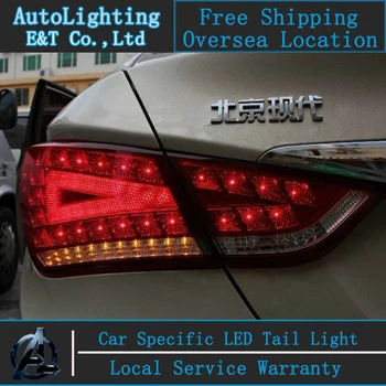 Tail Lamp for Hyundai Sonata8 Y20 LED tail lights car Lamp Automobiles led drl rear lamp cover signal+brake+reverse
