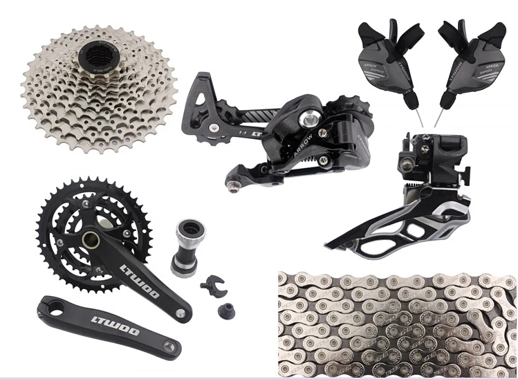 Made In China ultegra bicycles group 10 speed 30 speed mtb groupset mountainbike groupset bicycle parts lot 9pcs