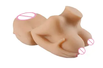 Realistic full silicone Japanese 3D big breast sex dolls for men Vagina pussy Anal masturbator drop shipping