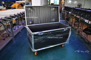 Double Level 10IN1 Road Case Pack 36x3W Led Wall Washer Water-Resistant RGB Connection Wire Free Change Non-waterproof Power/DMX