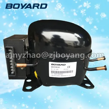 Zhejiang boyard r134a 12 24 48v dc compressor qdzh65g for Solar direct drive refrigerator