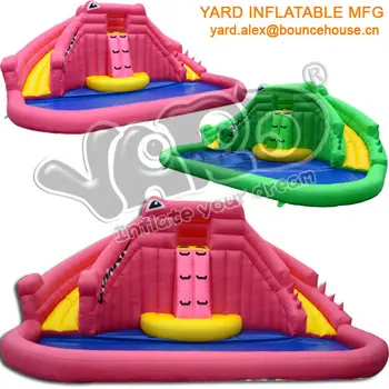 Crocodile water slide,inflatable water slide,giant inflatable water slide