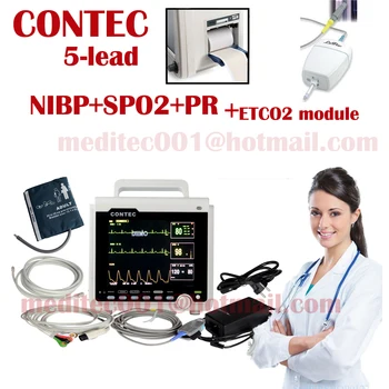 CE Approved Patient Monitor EG NIBP SPO2 Temp RESP ETCO2 capnography equipment medical machine holter machine