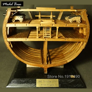 Wooden Ship Models Kits Educational Toy Model-Ship-Assembly DIY Model Wooden 3d Laser Cut Scale 1/48 Full-sectional rib kit