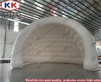 Promotional inflatable half moon tent inflatable shell tent