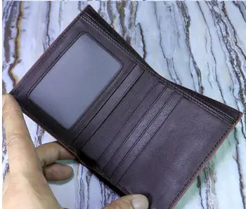 Genuine original ostrich feet skin women bank card wallet, ostrich leather trifold lady credit card purse case women brown