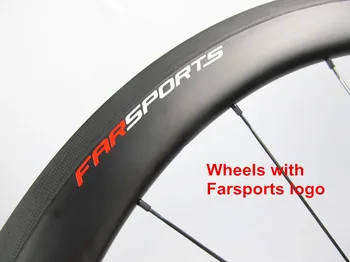 Tubeless Farsports FSC50-CM-25 DT350 hub no outer spoke hole 50 carbon wheel,road 700c bike tubeless clincher rim wheelset