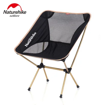 Naturehike factory 4 Colors Lightweight Camping Folding Stool Seat Chair Portable Fishing Chair For Picnic Party