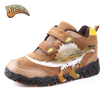 Dinoskulls Brand 2017 New Style Children Shoes Kids Dinosaur Luminous Shoes Boys Flashing Light Boy Shoes Size 30-34