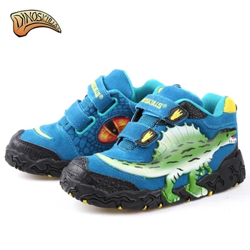 Dinoskulls Brand 2017 New Style Children Shoes Kids Dinosaur Luminous Shoes Boys Flashing Light Boy Shoes Size 30-34