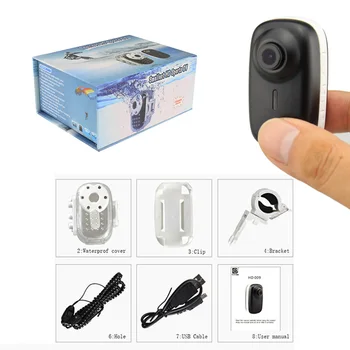Wide Angle Mini Camera 720P HD 30fps Action Cam Sport DV DVR Micro Video Camcorder Small Digital Camera with Waterproof Case