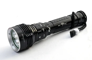 New Bright Diving Flashlight 5x CREE XML L2 8000Lm LED Flashlight Torch Light Waterproof 100m 26650 For Diving