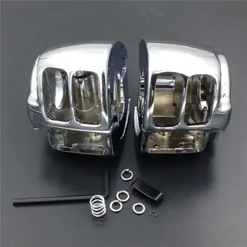 For Motorcycle Harley Sportster Dyna Softail V-Rod 2002-2010 CHROME Switch Housing Cover