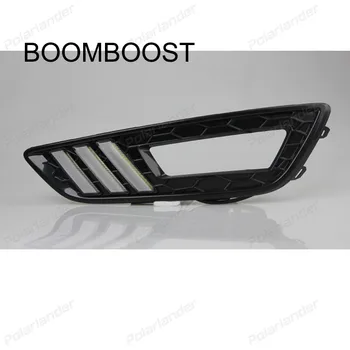 BOOMBOOST 2 pcs 12V waterproof DRL For F/ord New F/ocus daytime running lights Car styling