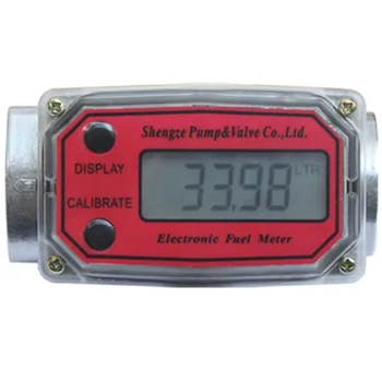 Digital fuel flow meter diesel gasoline methanol water flowmeter counter alcohol caudalimetro fuel flow sensor indicator gauge
