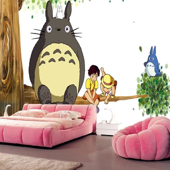 Large children's cartoon murals,Dragoncat anime,3D photo wallpaper for the living room sofa PVC children's room wallpaper