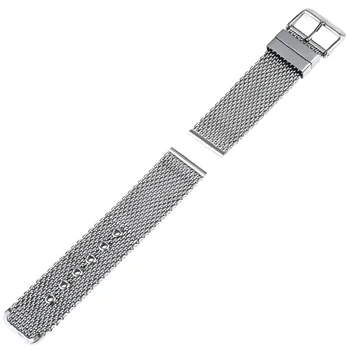 20mm 22mm 24mm Milanese Watch Band + Tool for Breitling Stainless Steel Watchband Strap Wrist Belt Bracelet Black Silver