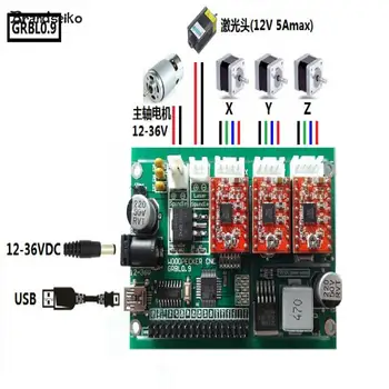 Usb Cnc Arduino Engraving Machine Control Panel, Three Axis Control, Laser Machine, Grbl0.9 Support Xyz Con