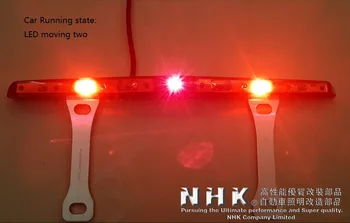 Car led rear fog lamp with Laser Anti Collision Security system + moving led for run state + flashing high light for stop state