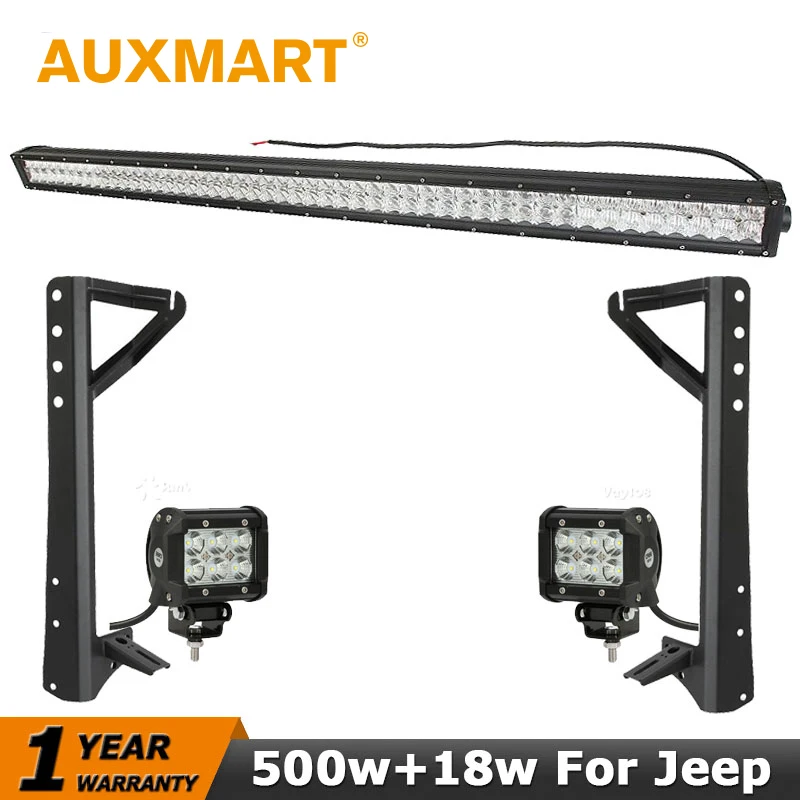 Auxmart For Jeep Wrangler JK CREE Chips 5D 500W 52
