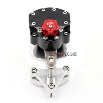 For YAMAHA YZF R25/R3 YZF-R3 YZF-R25-Black Motorcycle Reversed Safety Steering Damper Stabilizer with Mount Bracket
