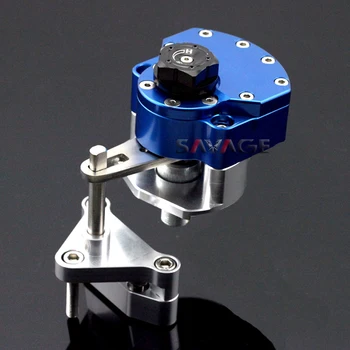 For YAMAHA YZF R25/R3 YZF-R3 YZF-R25-Blue Motorcycle Reversed Safety Steering Damper Stabilizer with Mount Bracket