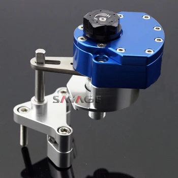 For YAMAHA YZF R25/R3 YZF-R3 YZF-R25-Blue Motorcycle Reversed Safety Steering Damper Stabilizer with Mount Bracket