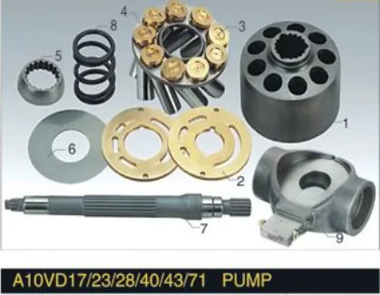 Rexroth Piston Pump Parts A10VD17 plunger pump cylinder block valve plate