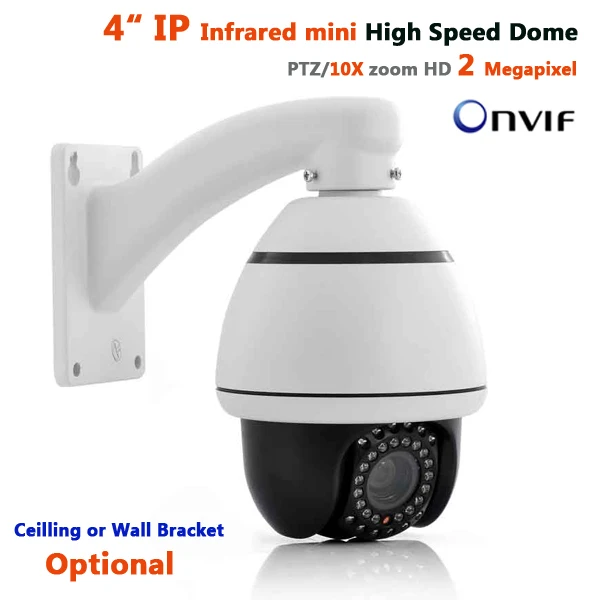 ONVIF PTZ 1080P 10X zoom mini IP high speed dome 4