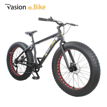 PASION E BIKE 7 speed Aluminium mountain bike white frame 26*4.0 fat tire bicycle bicicleta bikes
