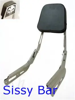 Aftermarket motorcycle parts Skull Backrest Sissy Bar for All Year  VTX 1300C 1800C 1986-2012