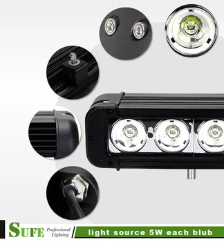 SUFE Single Row 39inch 240W LED Light Bar For Offroad Truck Tractor SUV ATV MINE Driving Light 4X4 Work headlight ATV Combo Beam