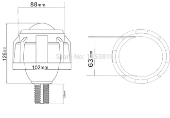 35W Double Angel Eye 2.8 inch Bi-xenon Projector Lens Light H4 H11 9007 H1 H7 HB4 9004 HB3 4300K 5000k 6000K 8000K