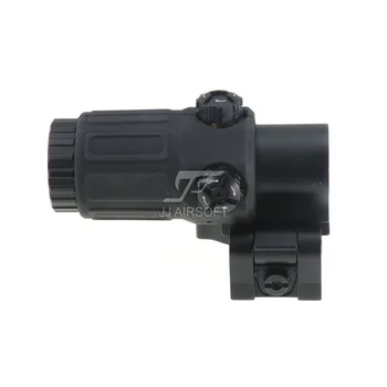 JJ Airsoft Prime QD Optic Sight Combo with 3x Magnifier Switch to Side STS Mount and XPS 3-2 Red / Green Dot (Black)