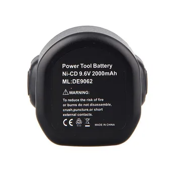 1 pc New 9.6V 2000Mah Battery for DEWALT DE9036 DE9061 DE9062 DW9061 DW9062 battery 9.6 VOLT Drill P31