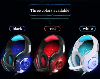 Stereo Retractable headset head cover large light GS400 headset for computer gamer with mic earbuds earphone for Laptop pc gamer