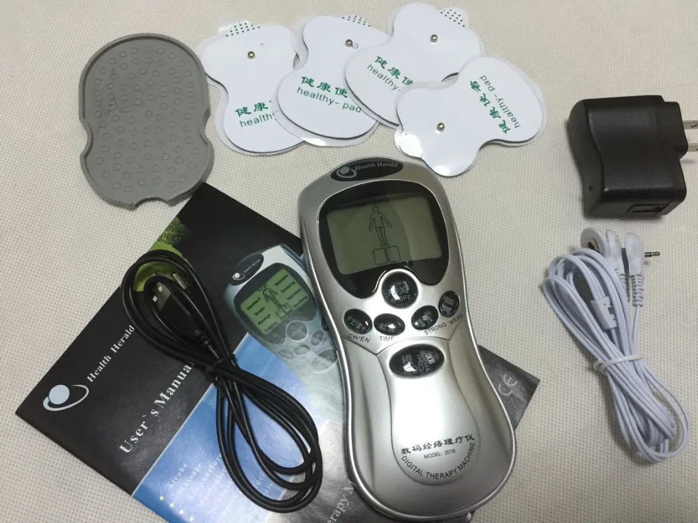Promotion!! Acupuncture Electric Therapy Massageador Machine Pulse Body Slimming Sculptor Massager Apparatus