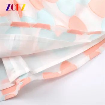 ZOFZ New Baby Girl Dress Cotton Sleeveless Printing Bow Baby Rompers for Kids Honey Princess Infant Clothes Baby Girls Jumpsuit