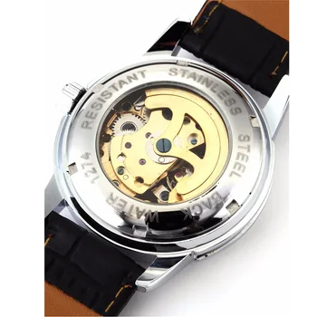 Relogio Masculino Shanghai Shenhua Gear Automatic Self Wind Watches Men Top Brand Luxury Vintage Skeleton Mechanical Watch