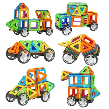 32 PCS standard size Magnetic Designer Blocks Model Building Toys Enlighten Bricks  3D DIY Building Blocks educational toys
