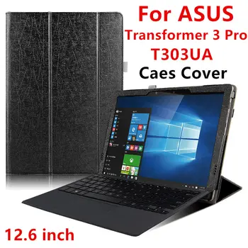 Case PU For ASUS Transformer 3 Pro Protector Smart cover Leather Tablet For asus T303UA 12.6 inch Protective Sleeve Ceses Covers