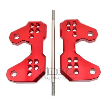 BJGLOBAL Motorcycle CNC Aluminum Rearset Base Red For Yamaha YZF R3 2016 YZF R25 2013
